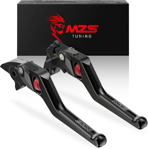 MZS Motorcycle Brake Clutch Levers Compatible with GSXS1000GX GSXS1000GT 2022-2025 / GSXS 1000 GSXS1000 2021-2025, Wheel Adjustable Short Hand Lever CNC Accessories Black in Kuwait
