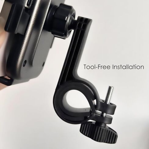 Bike Phone Holder 1 Pack, Mountain Motorcycle Phone Mount, 1s Lock & Quick Release Handlebar Cell Phone Cradle Clamp, Phone Clip for 4-6.9" Smartphones - Black (1) in Saudi Arabia
