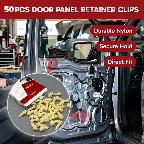 50PCS Door Panel Retainer Clips Fits GM Chevrolet Chevy K1500 1988-1999, C1500 1988-1996, Silverado 1500 1999, Sierra 1500 1999, K1500 Suburban/K2500 1992-1998 and More in Saudi Arabia
