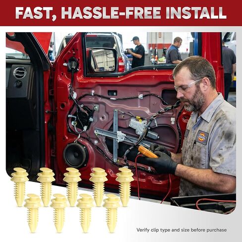 50PCS Door Panel Retainer Clips Fits GM Chevrolet Chevy K1500 1988-1999, C1500 1988-1996, Silverado 1500 1999, Sierra 1500 1999, K1500 Suburban/K2500 1992-1998 and More in Saudi Arabia