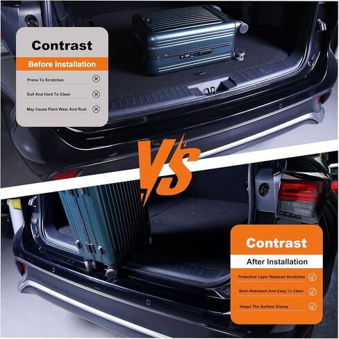 8 mil Clear TPU Paint Protection Film 35.43" x 3.14" Roll, Self-Healing & Scratch Resistant, Pre-Cut No Trimming Needed, Water-Install Universal Rear Bumper Guard for Cars SUVs in Kuwait