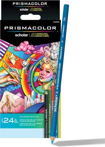 Prismacolor Scholar Colored Pencils, Assorted Colors, 60 Count - Perfect for Sketching, Drawing, Coloring in Kuwait