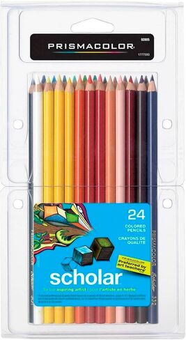 Prismacolor Scholar Colored Pencils, Assorted Colors, 60 Count - Perfect for Sketching, Drawing, Coloring in Kuwait