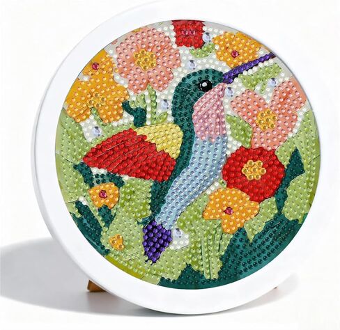 فن Foxonaut Beach Diamond Art للأطفال مع إطار، مجموعات رسم فنية ماسية سهلة للأعمار من 6 إلى 8 إلى 12 عامًا، فن الأحجار الكريمة DIY للأطفال، الفن والحرف اليدوية للفتيات والأولاد هدية (7x7 بوصة) in Kuwait
