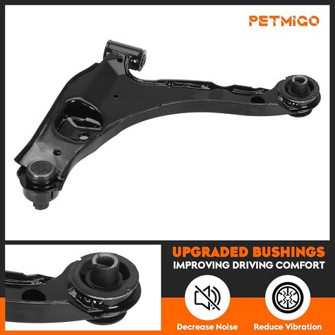 Front Suspension Lower Control Arms with Ball Joint Kit for Chrysler PT Cruiser 2001-2010, for Dodge Neon 2000-2005, for Plymouth Neon 2000-2001, K620009 K620010 K7348 (4Pc) in Kuwait