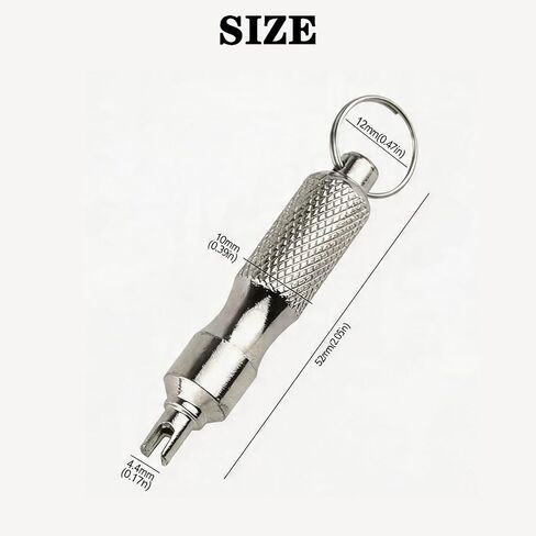 2 PCS Valve Stem Removal Tool & Valve Core Tool - Stainless Steel Tire Valve Stem Tool Portable Valves Core Disassembly and Repair Tools for Bicycle Car Motorcycle Repair Install Accessory in Saudi Arabia