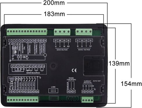 6120U AMF Diesel Generator Controller Auto Start Stop Control Module Panel ATS Accessories Replace HGM6120N in Kuwait