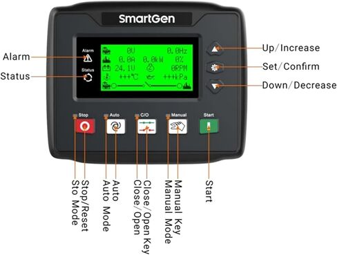 مولد HGM4020N وحدة تحكم ذكية تلقائية تبدأ بالمحرك الرئيسي لوحة التحكم الرقمية hgm4010n in Kuwait