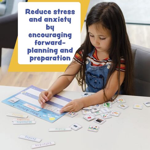 Today's Activities Daily Routine Visual Timetable Magnetic Tile Chart for Children in Saudi Arabia