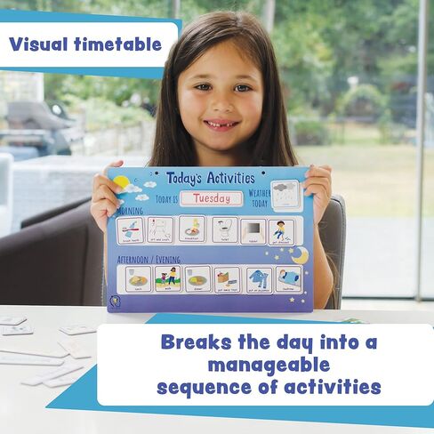 Today's Activities Daily Routine Visual Timetable Magnetic Tile Chart for Children in Saudi Arabia
