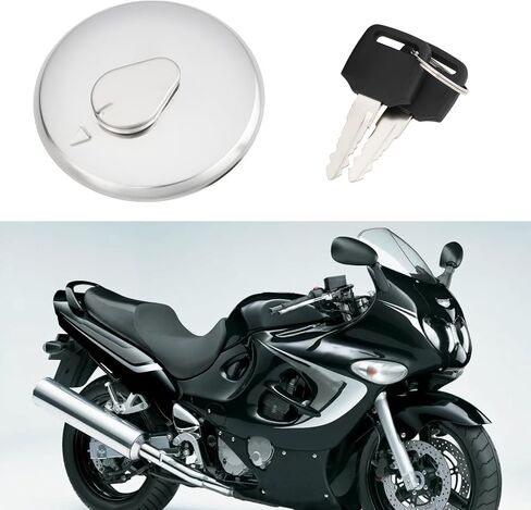 Motorcycle Fuel Tank Cap with 2 Keys Compatible with Suzuki GS500 GSX600F GSX750F Compatible with Katana 600 750 Model in Kuwait