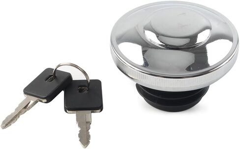 Three T FSFY Fuel Gas Cap Lock with keys Fits for Harley Sportster 883 1986-2019, CHROME in Kuwait