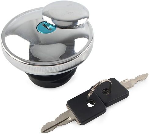 Three T FSFY Fuel Gas Cap Lock with keys Fits for Harley Sportster 883 1986-2019, CHROME in Kuwait