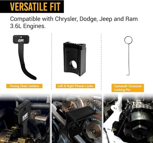 EWK 6 قطع مجموعة أدوات توقيت عمود الحدبات لـ 3.6L Pentastar، 10200A 10202 10369A مجموعة قفل كام لسلسلة التوقيت لكرايسلر دودج جيب رام VW روتان in Kuwait