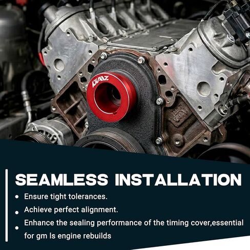 LS Timing Cover Alignment Tool & LS Rear Main Seal Alignment Tool, Billet Front Cover Seal Installer Kit for GM LS Engines LS1 LS2 LS3 LS6 4.8 5.3 6.0 6.2 LQ4 LQ9 in Saudi Arabia