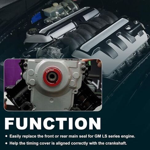 LS Timing Cover Alignment Tool & LS Rear Main Seal Alignment Tool, Billet Front Cover Seal Installer Kit for GM LS Engines LS1 LS2 LS3 LS6 4.8 5.3 6.0 6.2 LQ4 LQ9 in Saudi Arabia