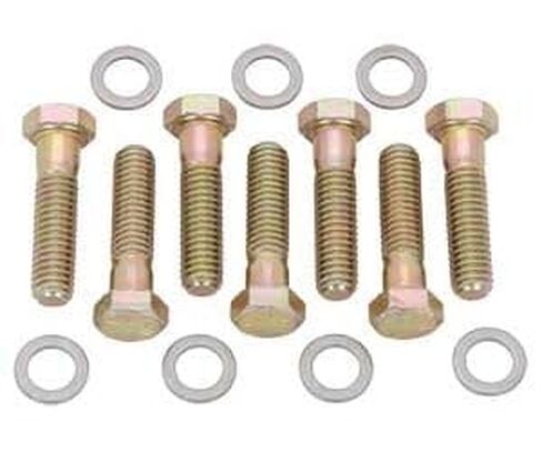 JEGS Automatic Transmission-to-Block Bolt Set | Fits Chevrolet, Buick, Oldsmobile, and Pontiac Powerglide & TH-350 / TH-400 / TH-700-R4 / TH-200-4R Transmissions | Includes 7 Bolts and 7 Washers in Kuwait