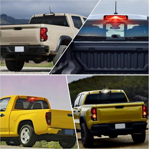 High Mount Stop Lights LED Third Brake Light Assemblies Compatible with Chevy Colorado/GMC Canyon 2015-2023 Rear Center LED 3rd Brake light Replacement (Smoke Lens) in Kuwait