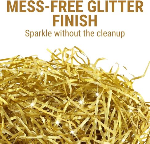 Metallic Shred Gift Basket Filler – Shiny Foil Paper Shred for Gift Bags Boxes Party Favors Crafts and Event Decorations in Kuwait