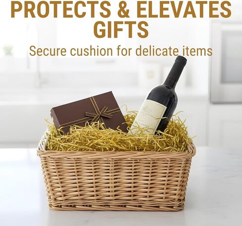 Metallic Shred Gift Basket Filler – Shiny Foil Paper Shred for Gift Bags Boxes Party Favors Crafts and Event Decorations in Kuwait