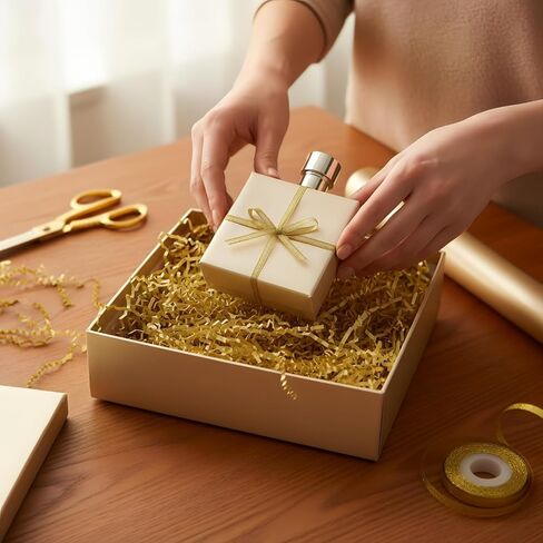 Metallic Shred Gift Basket Filler – Shiny Foil Paper Shred for Gift Bags Boxes Party Favors Crafts and Event Decorations in Kuwait