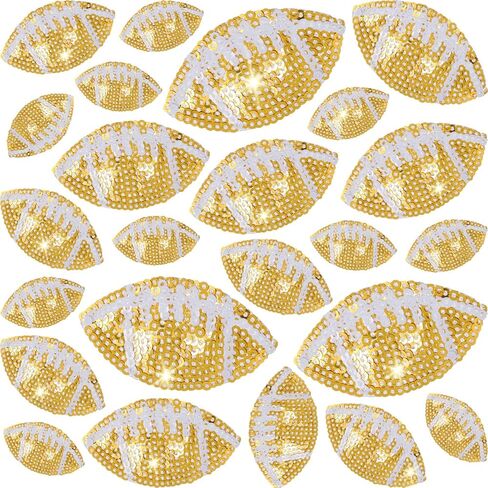 24 Pcs Softball Iron on Patches Yellow Sequin Embroidered Sew on Applique Repair Patch for DIY Crafts Sports Team Clothes Jeans Pants Hat Backpack Dress Jacket Cap in Kuwait