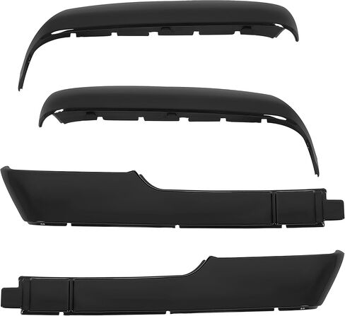 HECASA Pair Tow Mirror Covers Compatible with 2020-2024 Chevy Chevrolet Silverado/GMC Sierra 2500HD 3500HD Front Top Door Mirror Cap Trim Replacement for 84468904 84468910 Plastic(ABS) Painted Black in Kuwait