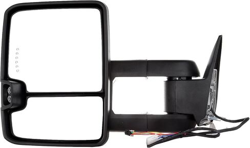 Towing Mirrors Power Adjusted LED Turn Signal Chrome(Pair Set)Tow Mirrors Replacement Compatible for 1988-1998 for Chevy for GMC C1500/K1500 1988-2000 for Chevy for GMC C2500/K2500/K3500 in Saudi Arabia