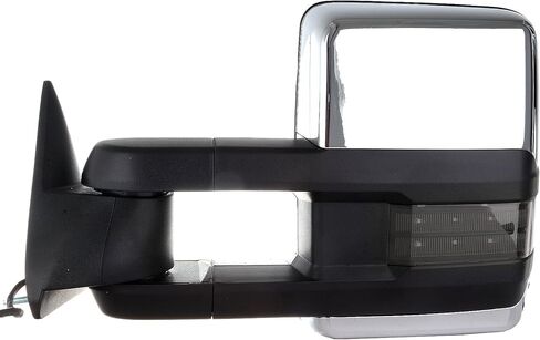 Towing Mirrors Power Adjusted LED Turn Signal Chrome(Pair Set)Tow Mirrors Replacement Compatible for 1988-1998 for Chevy for GMC C1500/K1500 1988-2000 for Chevy for GMC C2500/K2500/K3500 in Saudi Arabia