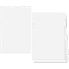 2 Set A5 Binder Dividers 6 Ring Clear Plastic Dividers with Tabs, Monthly Index Notebooks Planner Insert Tabs for Journals Notebook Planner (12 A5) in Saudi Arabia