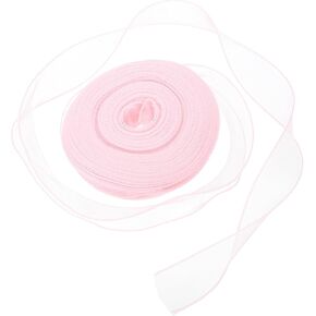 Iridescent Organza Ribbon (1-1/2" x 49 Yards, Bright Pink) Shimmer Fishtail Fabric Ribbons - Sparkly Practical, for Wedding Party Cake Flower DIY Decorations in Saudi Arabia
