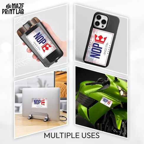 NOP Since 1776 Sticker – 3 Pack (5"x3") | Patriotic Independence Vinyl Decals | Waterproof, All-Weather USA Stickers for Cars, Trucks, Laptops, Water Bottles & Coolers in Saudi Arabia
