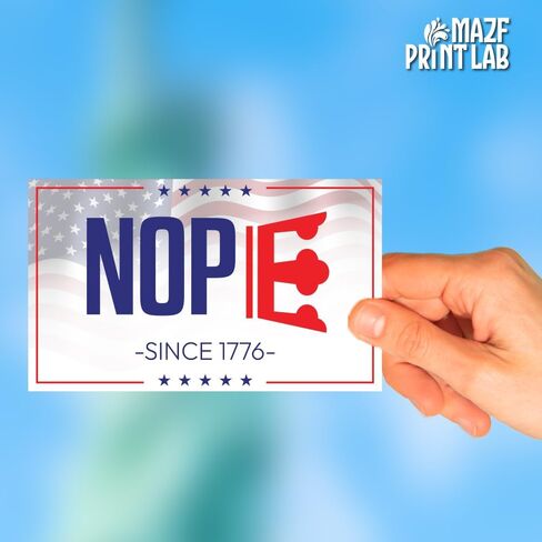 NOP Since 1776 Sticker – 3 Pack (5"x3") | Patriotic Independence Vinyl Decals | Waterproof, All-Weather USA Stickers for Cars, Trucks, Laptops, Water Bottles & Coolers in Saudi Arabia