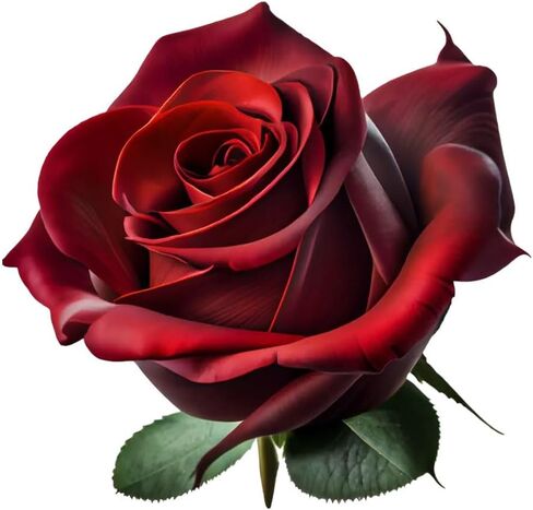 Decorative Red Rose A Edition 3D Stickers 2-Piece Suitable for car Body Windows Bumpers laptops Luggage Furniture and Wall Decoration Stickers #3A-10 in Saudi Arabia