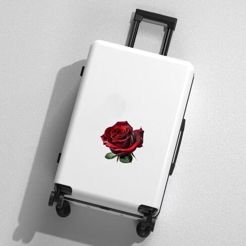 Decorative Red Rose A Edition 3D Stickers 2-Piece Suitable for car Body Windows Bumpers laptops Luggage Furniture and Wall Decoration Stickers #3A-10 in Saudi Arabia