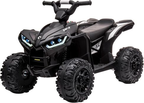 GarveeLife 12V Kids Ride On ATV, 4 Wheeler Electric Vehicle for Kids 3-8 Toddler Battery Powered Toy Car for Boys Girls with Remote Control, LED Lights, Soft Start, Treaded Tires, Music, White in Kuwait
