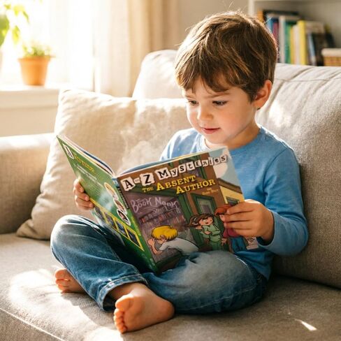 A Library of A to Z Mysteries Book Set Paperback Series Box Complete, Early Childhood Education Materials Reading Books in Saudi Arabia
