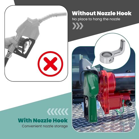 Fuel Nozzle Hook Clip Compatible with 99000241, 3/4" Aluminum Gas Pump Nozzle Holder, 2 Pack in Saudi Arabia