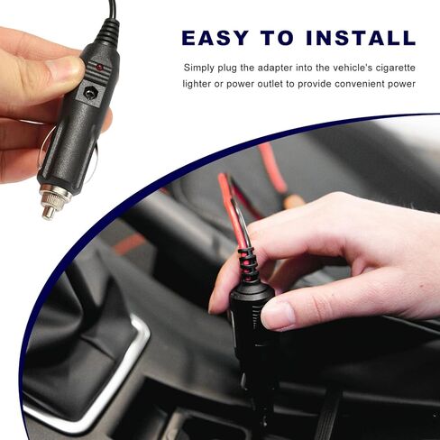 2 PCS 12V Cigarette Lighter Male Plug, Cigarette Lighter Socket Plug Replacement with LED Light, Heavy Duty Socket Plugs with 15A Fuse for Cars Trucks SUVs, Car Accessories in Kuwait