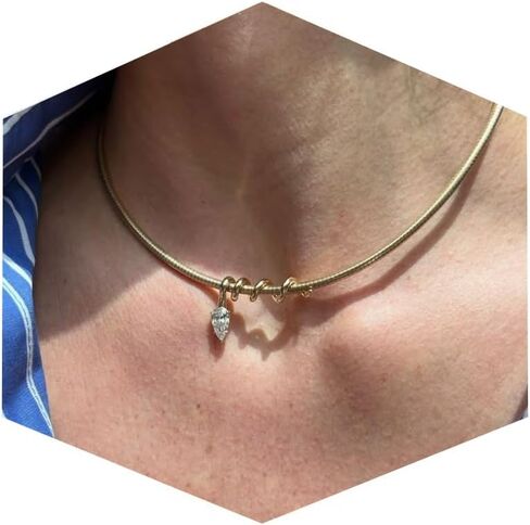 XSBODY Teardrop Pendant Gold Cuff Choker Necklace Adjustable Fashion Rhinestone Collar Jewelry for Women Non Tarnish Jewelry in Saudi Arabia