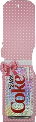 CrownJewlz Coca-Cola Pink Gingham Diet Coke Spiral Journal with Folding Pocket Notepad, Glitter Can Design with Bow in Kuwait