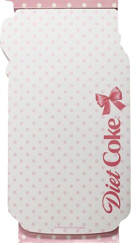 CrownJewlz Coca-Cola Pink Gingham Diet Coke Spiral Journal with Folding Pocket Notepad, Glitter Can Design with Bow in Kuwait