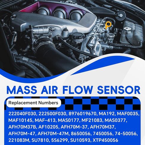 22204-0F030 مستشعر تدفق الهواء الشامل MAF متوافق مع التندرا/سيكويا/تاكوما/بريوس/لاند/4 رانر/كورولا/GX460/LX570/GX470/LX470 استبدال 222500F030 MAF0035 in Kuwait