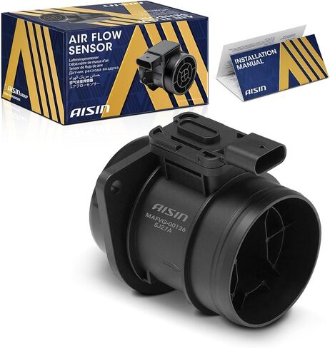 AISIN AFTERMARKET MAFVG-00126 مستشعر تدفق الهواء الشامل (MAF) مع غطاء - متوافق مع Volkswagen Passat Tiguan 2018-2022، Beetle 2018-2019، Audi A3 A4 S3 2017-2020 - مع 4 دبابيس in Kuwait