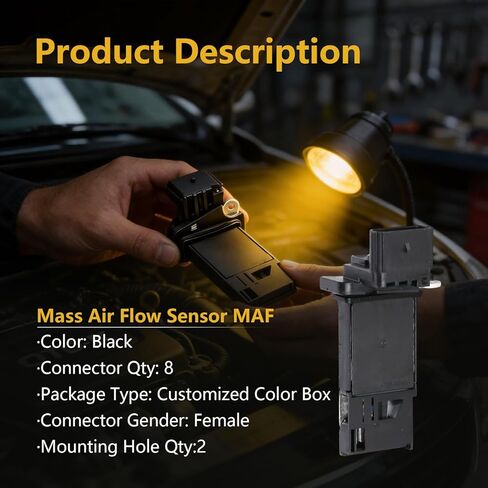 مستشعر تدفق الهواء الشامل MAF متوافق مع Chevy Equinox Malibu GMC Terrain 2016 2017 2018 2019 2020 2021 2022 1.5L 4L، يستبدل #23366103 in Kuwait