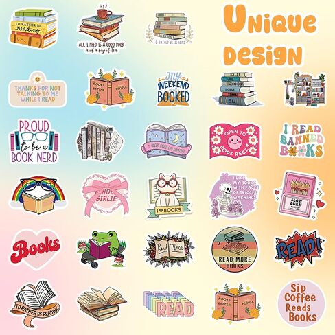 200 PCS Book Stickers for Kindle,Reading Journal Stickers for Scrapbooking Vinyl Decals for Waterproof Accessories in Saudi Arabia