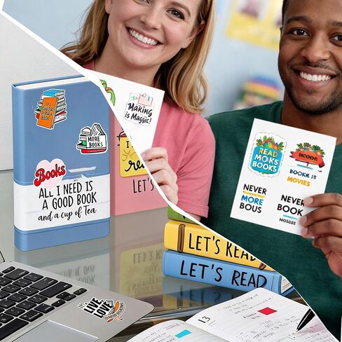 200 PCS Book Stickers for Kindle,Reading Journal Stickers for Scrapbooking Vinyl Decals for Waterproof Accessories in Saudi Arabia