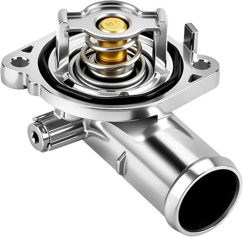 Aluminium Engine Thermostat Housing Assembly Fits for 11-17 Chrysler 200, 11-19 Dodge Avenger Grand Caravan Journey, 11-14 VW Routan, 12-21 Ram ProMaster, 14-22 Jeep Cherokee - Replaces 5184570AG in Kuwait