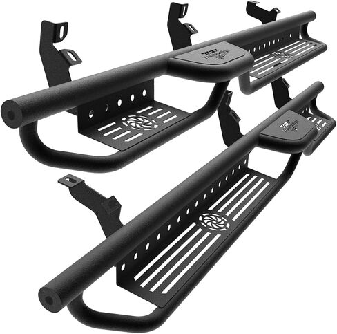 Running Boards Side Steps Compatible with 2021-2026 Ford Bronco 4 Doors (Not for Sport Model), Two Stairs Design Heavy-Duty Steel Nerf Bars, Bolt-on Step Plates Rock Sliders Rail in Saudi Arabia