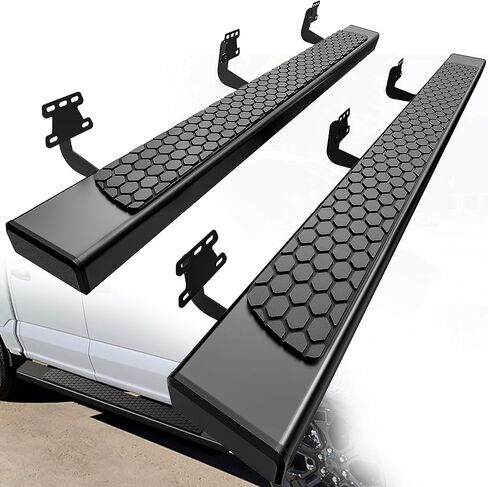 استبدال لوحات الجري YITAMOTOR لـ 2019-2026 Dodge Ram 1500 Crew Cab (لا تناسب 1500 Classic)، قضبان جانبية سوداء Nerf Bar in Kuwait